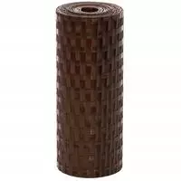 vidaXL Balkon-Sichtschutze 10 Stk. Braun Schwarz 255x19 cm Poly Rattan