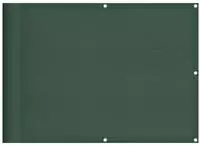 vidaXL Balkon-Sichtschutz Dunkelgr&uuml;n 75x1000 cm 100 % Polyester-Oxford