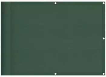 vidaXL Balkon-Sichtschutz dunkelgr&uuml;n 75x1000cm, 100% Polyester-Oxford (4000258)