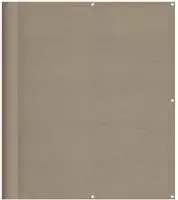 vidaXL Balkon-Sichtschutz Taupe 120x800 cm 100 % Polyester-Oxford