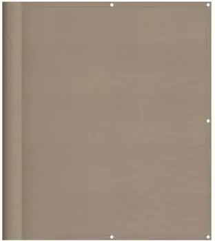 vidaXL Balkon-Sichtschutz 120x800cm 100% Polyester-Oxford, taupe (4000250)