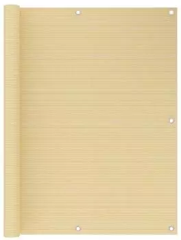 vidaXL Balkon-Sichtschutz 120x600cm HDPE, beige (310919)
