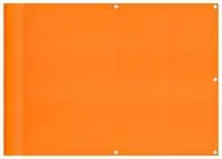 vidaXL Balkon-Sichtschutz Orange 75x1000 cm 100 % Polyester-Oxford