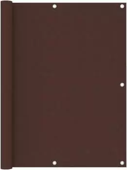 vidaXL Balkonscherm Oxford-Stoff braun 120x400cm (135077)