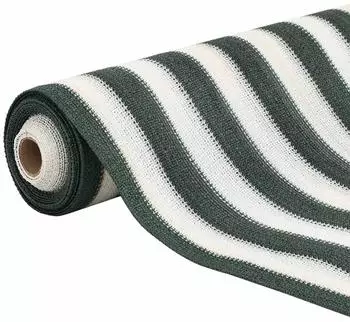vidaXL Zaunblende gr&uuml;n/wei&szlig; 1,5x10m HDPE 195g/m&sup2;