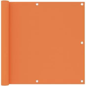 vidaXL Balkon-Sichtschutz orange 90x400cm Oxford-Gewebe