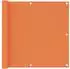 vidaXL Balkon-Sichtschutz orange 90x400cm Oxford-Gewebe