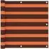 vidaXL Balkon-Sichtschutz orange und braun 90x500cm Oxford-Gewebe (134930)
