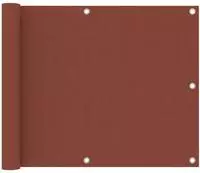 vidaXL Balkon-Sichtschutz Terracotta-Rot 75x500 cm Oxford-Gewebe