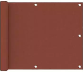 vidaXL Balkon-Sichtschutz 75x500cm Oxford-Gewebe terracottarot (134974)