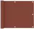 vidaXL Balkon-Sichtschutz 75x500cm Oxford-Gewebe terracottarot (134974)