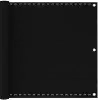 vidaXL Balkon-Sichtschutz Schwarz 90x500 cm HDPE