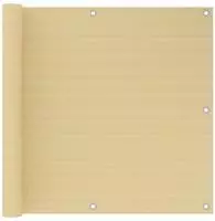 vidaXL Balkon-Sichtschutz Beige 90x300 cm HDPE