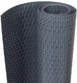 vidaXL Balkon-Sichtschutz Polyrattan anthrazit 400x90cm (156239)