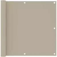 vidaXL Balkon-Sichtschutz Beige 90x500 cm Oxford-Gewebe