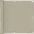 vidaXL Balkonscherm 90x500cm Oxford-Stoff beige (134942)