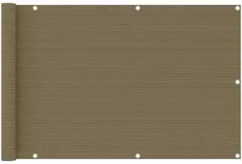 vidaXL Balkon-Sichtschutz Taupe 90x400cm HDPE (310961)