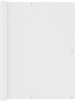 vidaXL Balkonscherm Oxford-Stoff, 120x400cm, wei&szlig; (134897)