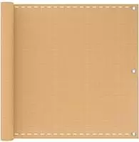 vidaXL Balkonsichtschutz Sand 120 x 300 cm HDPE und Aluminium