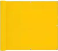 vidaXL Balkonsichtschutz 100 x 700 cm Oxford-Stoff Rechteckig Gelb