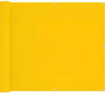 vidaXL Balkonsichtschutz gelb 100x700cm Oxford-Stoff (42030796)