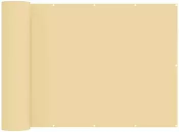 vidaXL Balkon-Sichtschutz 200x400cm Stoff mit PU-Beschichtung, sand (42036320)