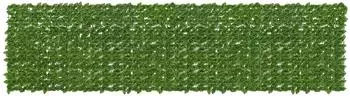 vidaXL Balkonsichtschutz mit Bl&auml;ttern, gr&uuml;n/gelb, 400x100cm (42040644)