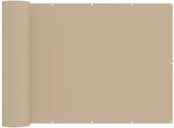 vidaXL Balkon Sichtschutz 150x400cm, beige, PU-beschichtet (42036448)