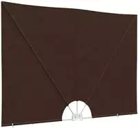 vidaXL Balkon Sichtschutz 240 x 160 cm Polyester Rechtwinklig Braun