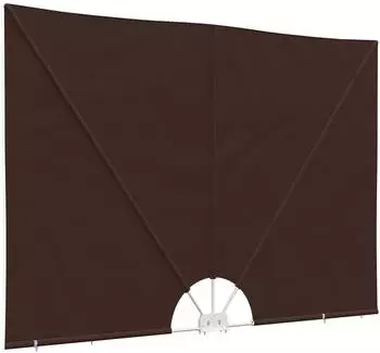 vidaXL Balkon-Sichtschutz 240x160cm Polyester braun