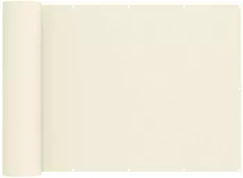 vidaXL Balkonsichtschutz 150x500cm Stoff mit PU-Beschichtung, creme
