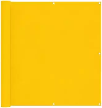 vidaXL Balkonsichtschutz Oxford-Stoff gelb 110x1000cm (42030806)