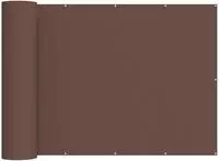vidaXL Balkon Sichtschutz 200 x 600 cm Stoff mit PU-Beschichtung Braun