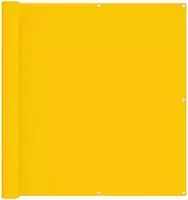vidaXL Balkonsichtschutz 110 x 200 cm Oxford-Stoff Rechteckig Gelb