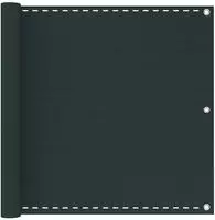 vidaXL Balkonsichtschutz Dunkelgr&uuml;n 90 x 700 cm HDPE und Aluminium