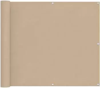 vidaXL Balkonsichtschutz Oxford-Textil PU-beschichtet, 90x200cm, beige (42030676)