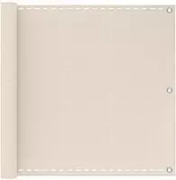 vidaXL Balkonsichtschutz Creme 75 x 700 cm HDPE und Aluminium