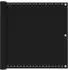 vidaXL Balkonsichtschutz schwarz 90x800cm HDPE und Aluminium