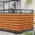 vidaXL Balkonsichtschutz Oxford-Stoff, orange/braun, 100x400cm