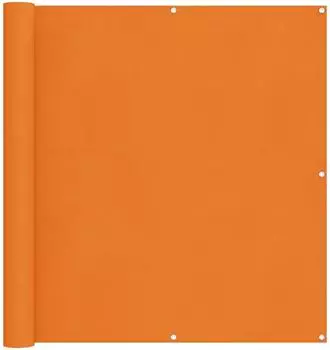 vidaXL Balkonsichtschutz Oxford-Stoff orange 110x200cm
