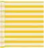 vidaXL Balkonsichtschutz gelb und weiß 110x600cm Oxford-Stoff (42030632)