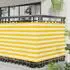 vidaXL Balkonsichtschutz gelb und weiß 110x600cm Oxford-Stoff (42030632)