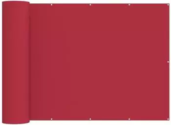 vidaXL Balkonsichtschutz 150x300cm Stoff mit PU-Beschichtung, rot