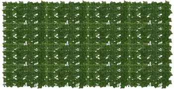 vidaXL Balkonsichtschutz mit Bl&auml;ttern, gr&uuml;n, 200x100cm (42040657)