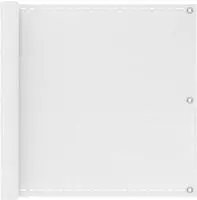 vidaXL Balkonsichtschutz Wei&szlig; 75 x 800 cm HDPE und Aluminium
