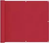 vidaXL Balkonsichtschutz 90 x 200 cm Oxford-Stoff Rechteckig Rot