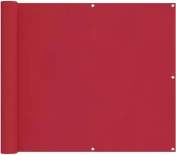 vidaXL Balkonsichtschutz 90x200cm Oxford-Stoff rot (42030809)
