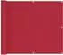 vidaXL Balkonsichtschutz 90x200cm Oxford-Stoff rot (42030809)