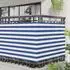 vidaXL Balkonsichtschutz 110x300cm Oxford-Stoff, blau/weiß