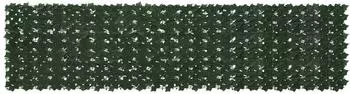 vidaXL Balkonsichtschutz mit Bl&auml;ttern dunkelgr&uuml;n 300x75cm (42040623)